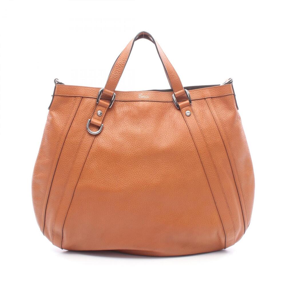 Gucci Abbey GG Handbag Leather Brown